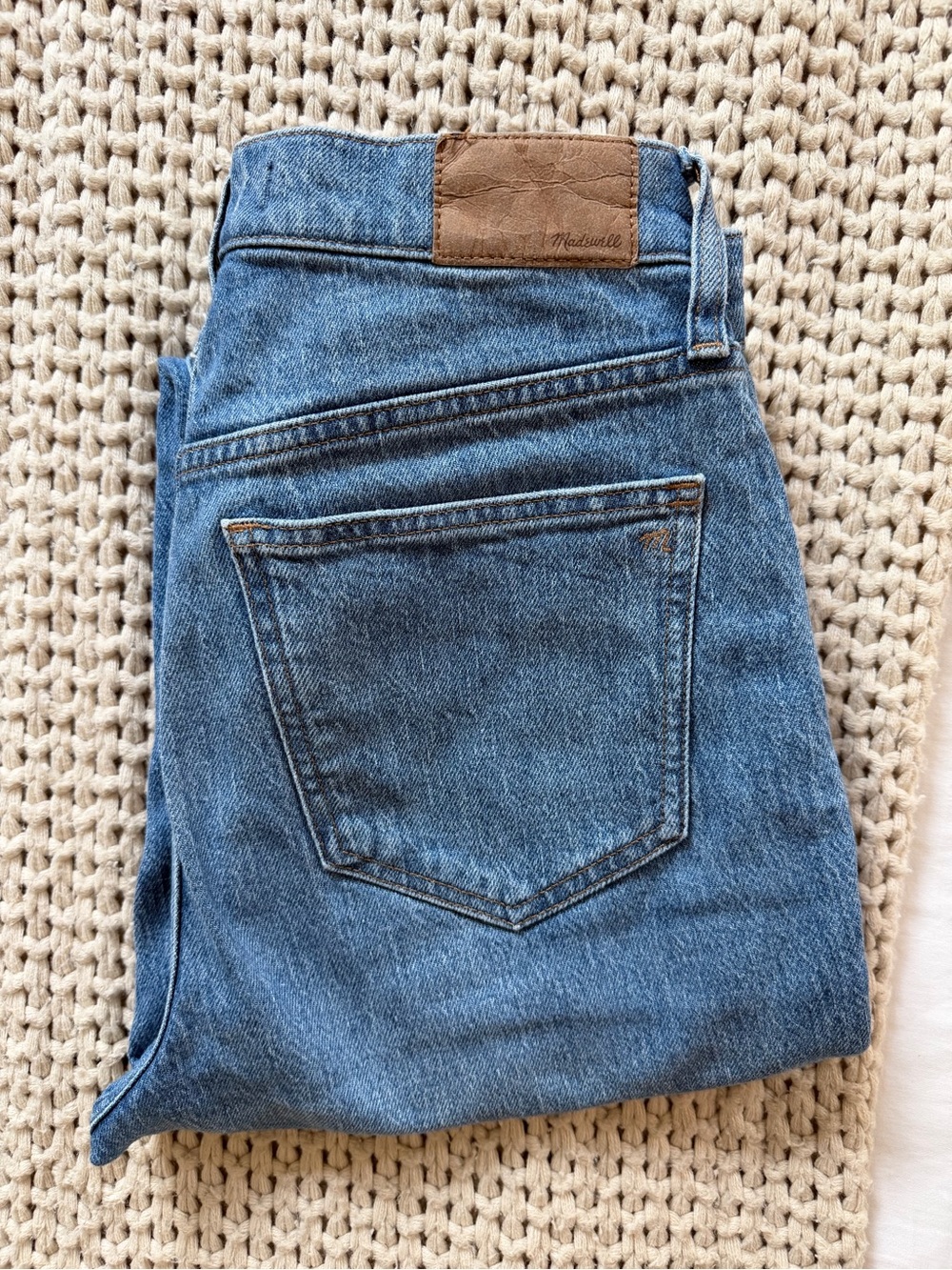 Madewell Women’s Relaxed Blue Denim Jeans